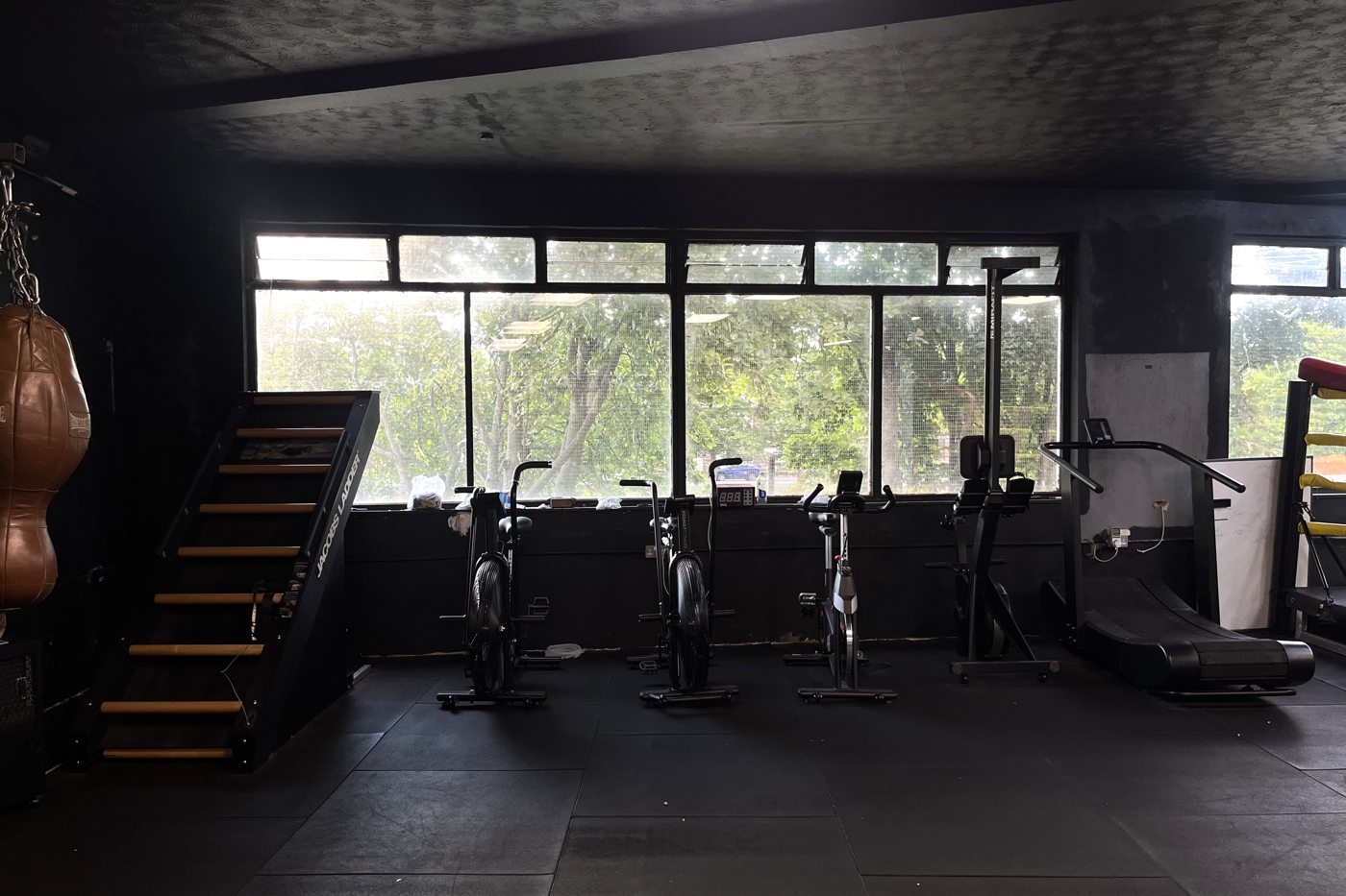 Conditioning bikes at Boxwright Academy